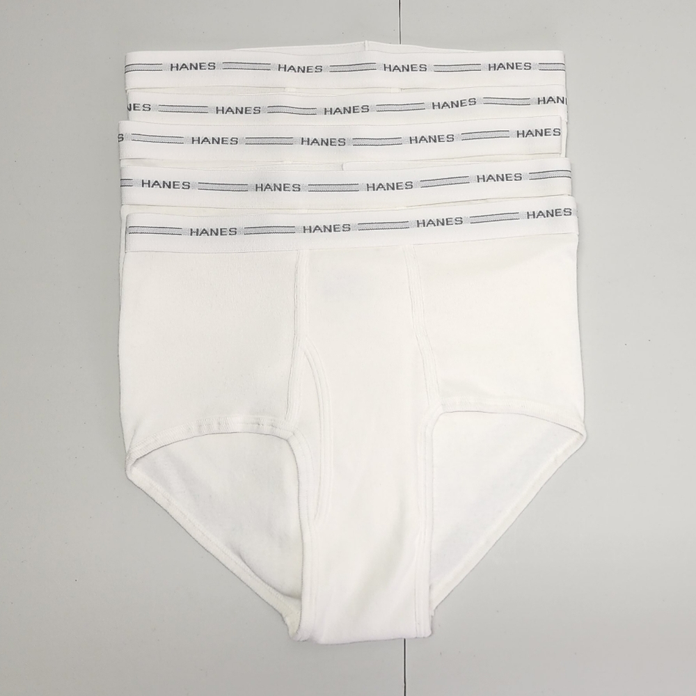 5 Hanes Comfort Flex Tagless Tighty Whities Sz L VTG? NWOT
